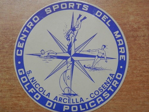 Vecchio adesivo centro sport - vecchio,